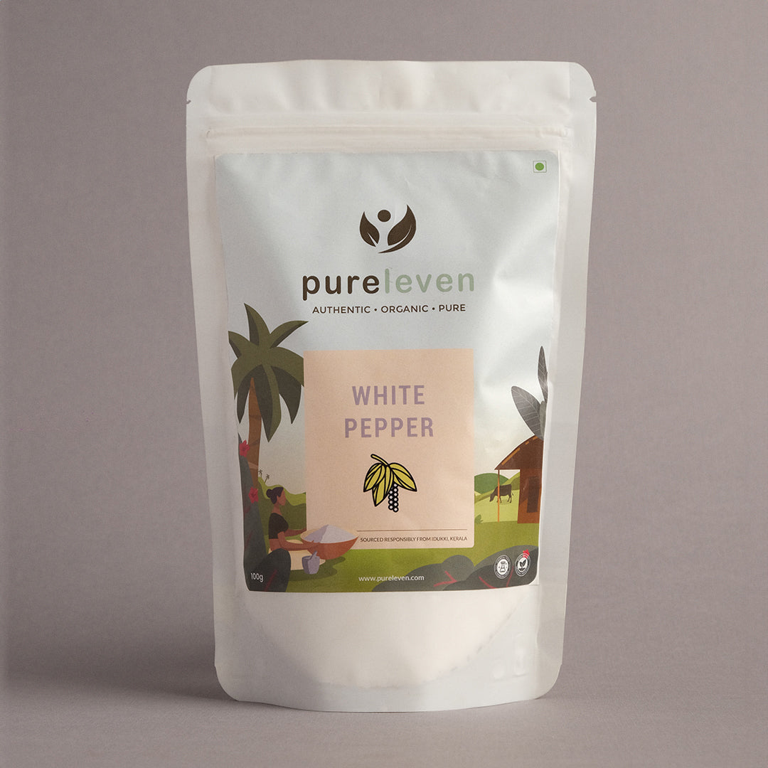 Kerala White Pepper - 100 gm