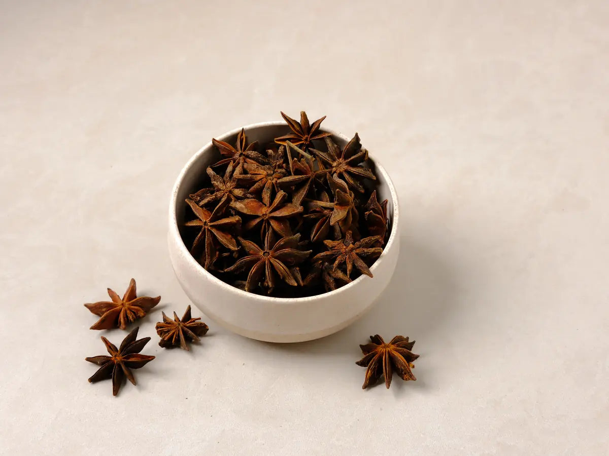 Star anise pods prepared for packing